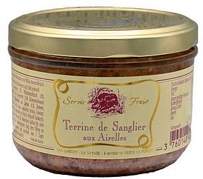 Terrine de Sanglier aux Airelles, Wildschweinterrine mit Preiselbeeren Beauharnais 180g