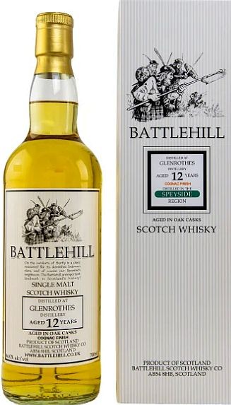 Glenrothes Battlehill Cognac Cask 12 years Single Malt Whisky