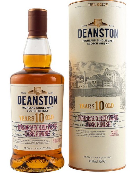 Deanston 10years Bordeaux Red Wine Cask finish Single Malt Whisky