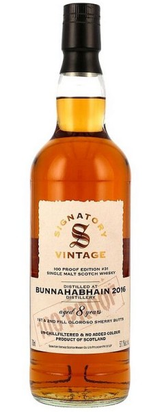 Bunnahabhain 2016/2024 Signatory Single Malt Whisky 100 proof Edition