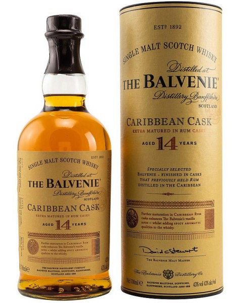 Balvenie 14 years Caribbean cask single Malt Whisky