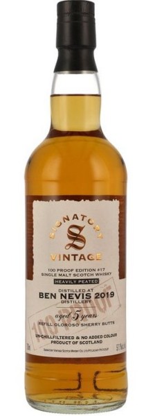 Ben Nevis 2019/2024 Signatory Single Malt Whisky 100 proof Edition PEATED